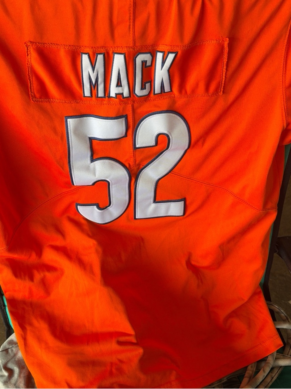 NFL Khalil Mack #52 Orange White Jersey